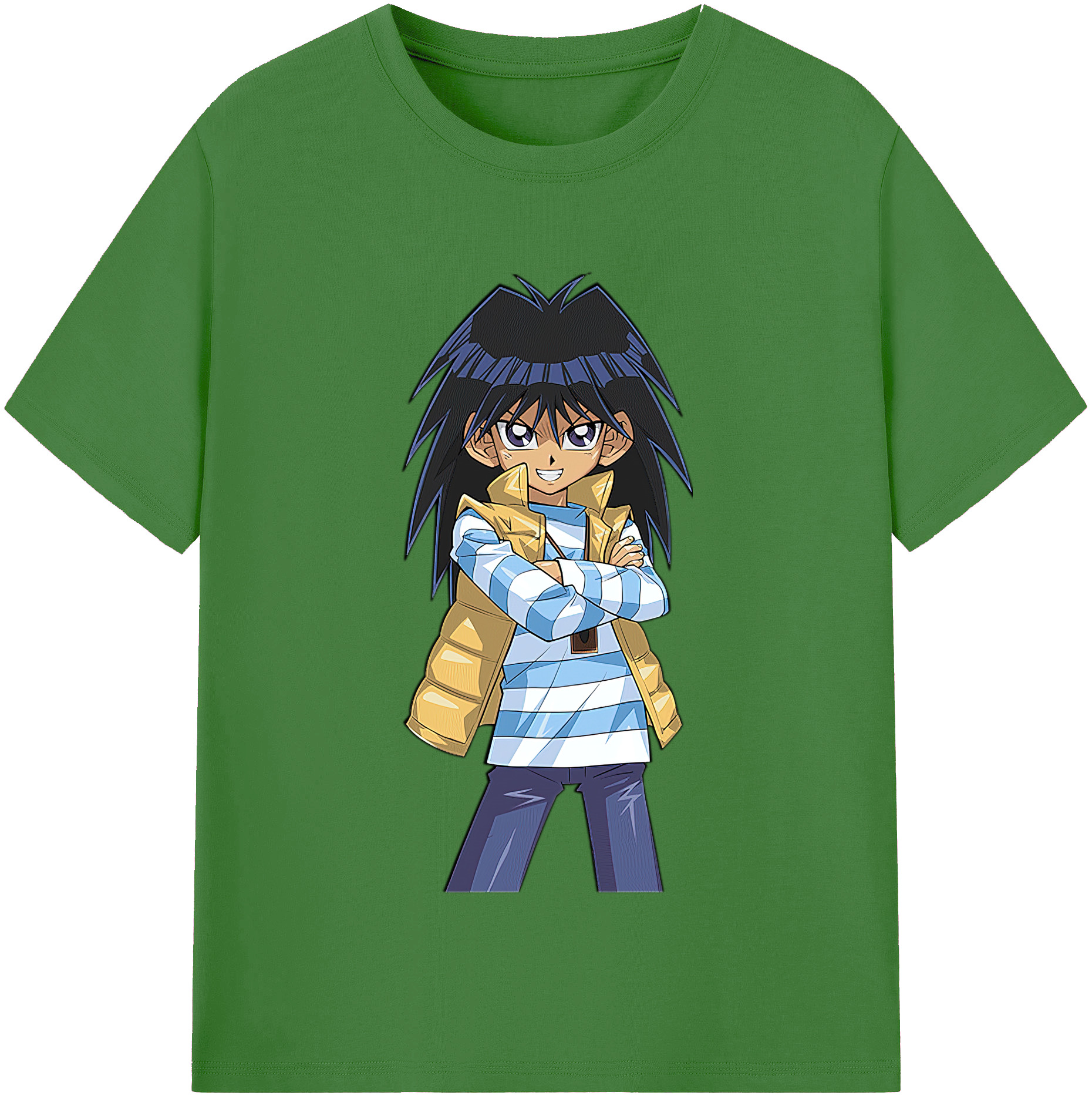 （画像用） 遊☆戯☆王 Yu-Gi-Oh! レディースカジュアルプリントTシャツ（綿100％）